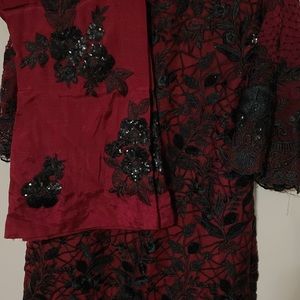 Pakistani/Indian branded chiffon embroidered dress